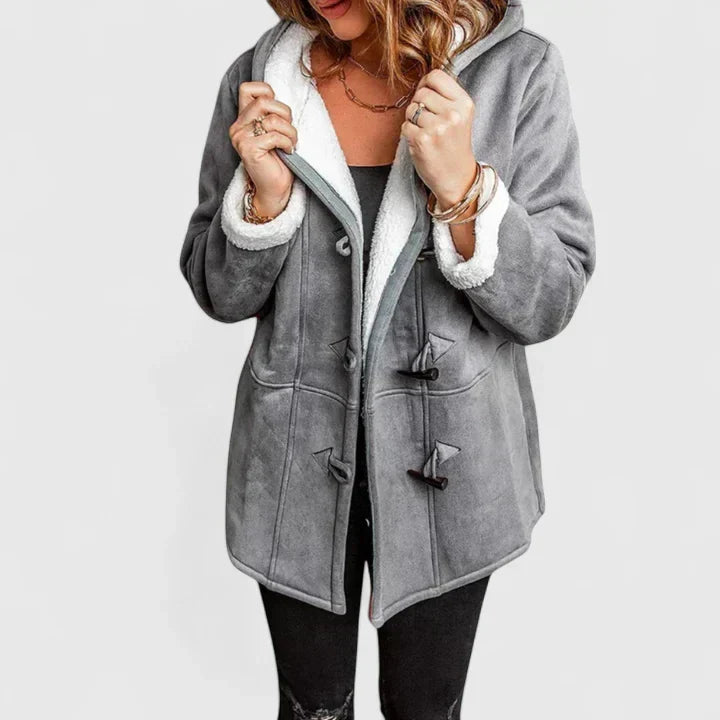 Ziah | Comfortable Coat - Grey