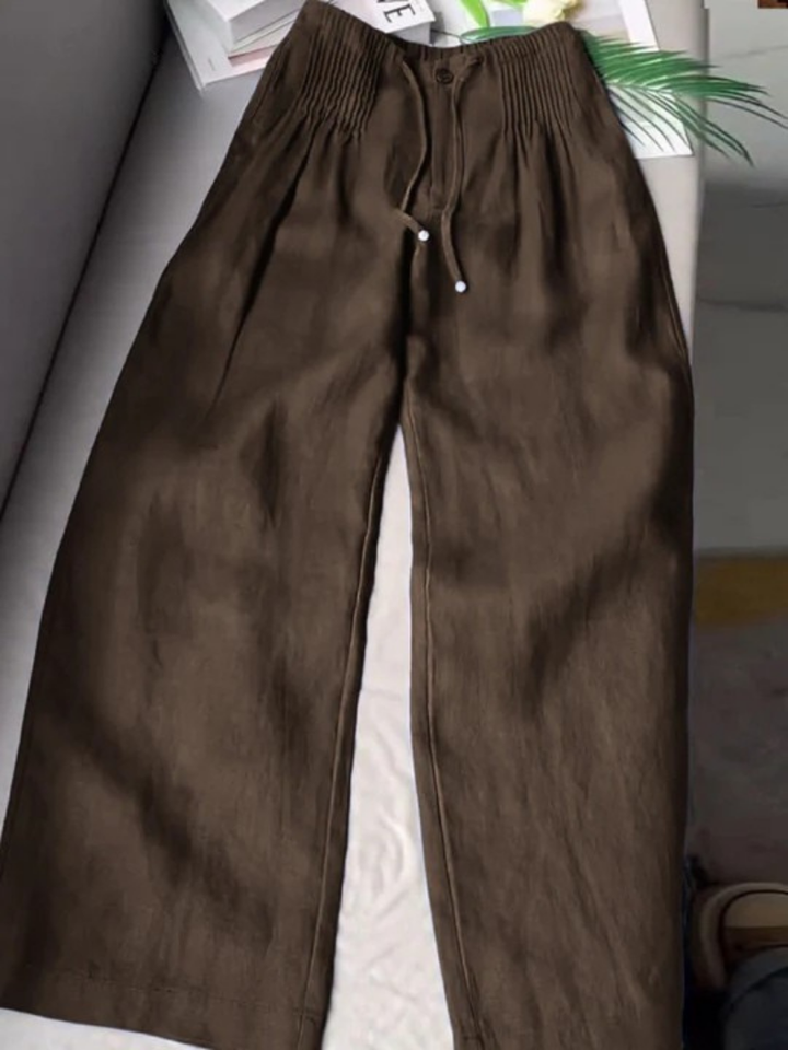 Zofia | Leggero Gamba Larga Cotton Pants