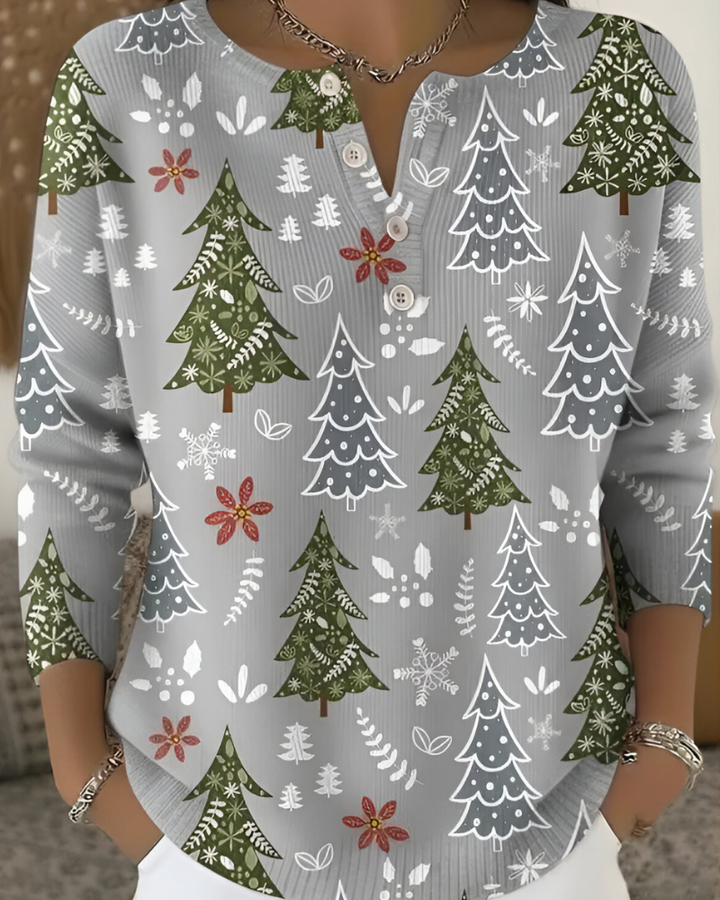 Joss | Festive Christmas Stampa Top