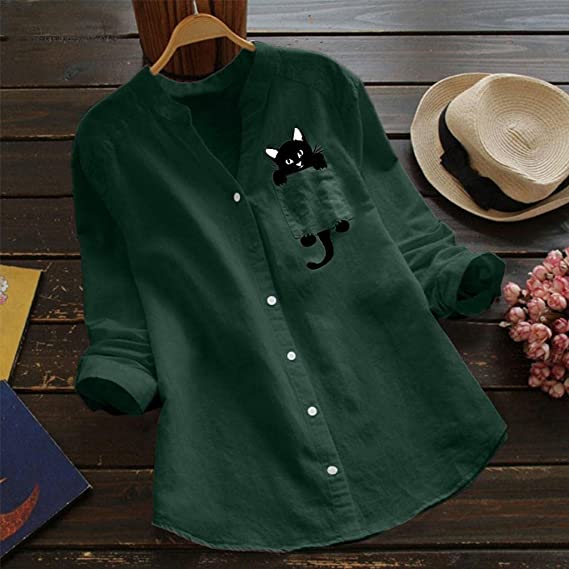Catrina | Chic Cat Blouse