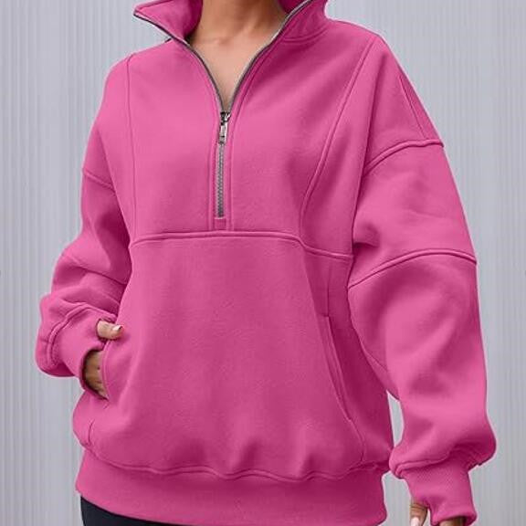 PSALM | Comfy Collar Sweatshirt - Orange