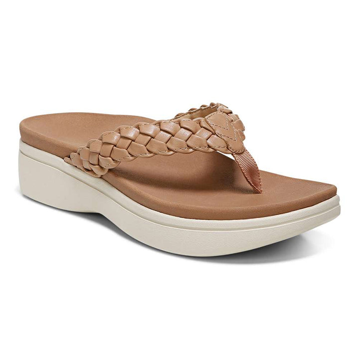 Odalys | Women's Braided Platform Flip-Flops Sandals