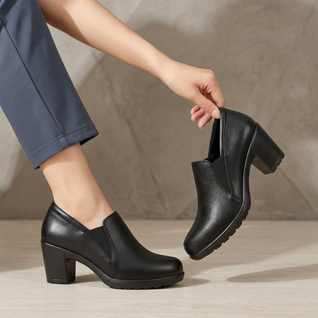 Margot | Comfort Block-Heel Loafers