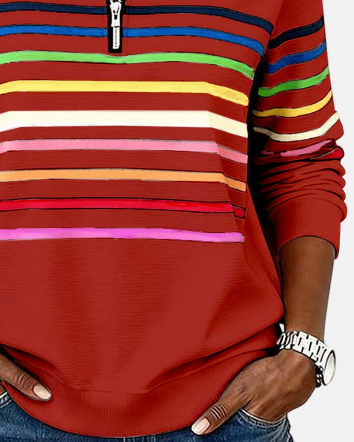 Irene | Comfort Striped Sweater - 