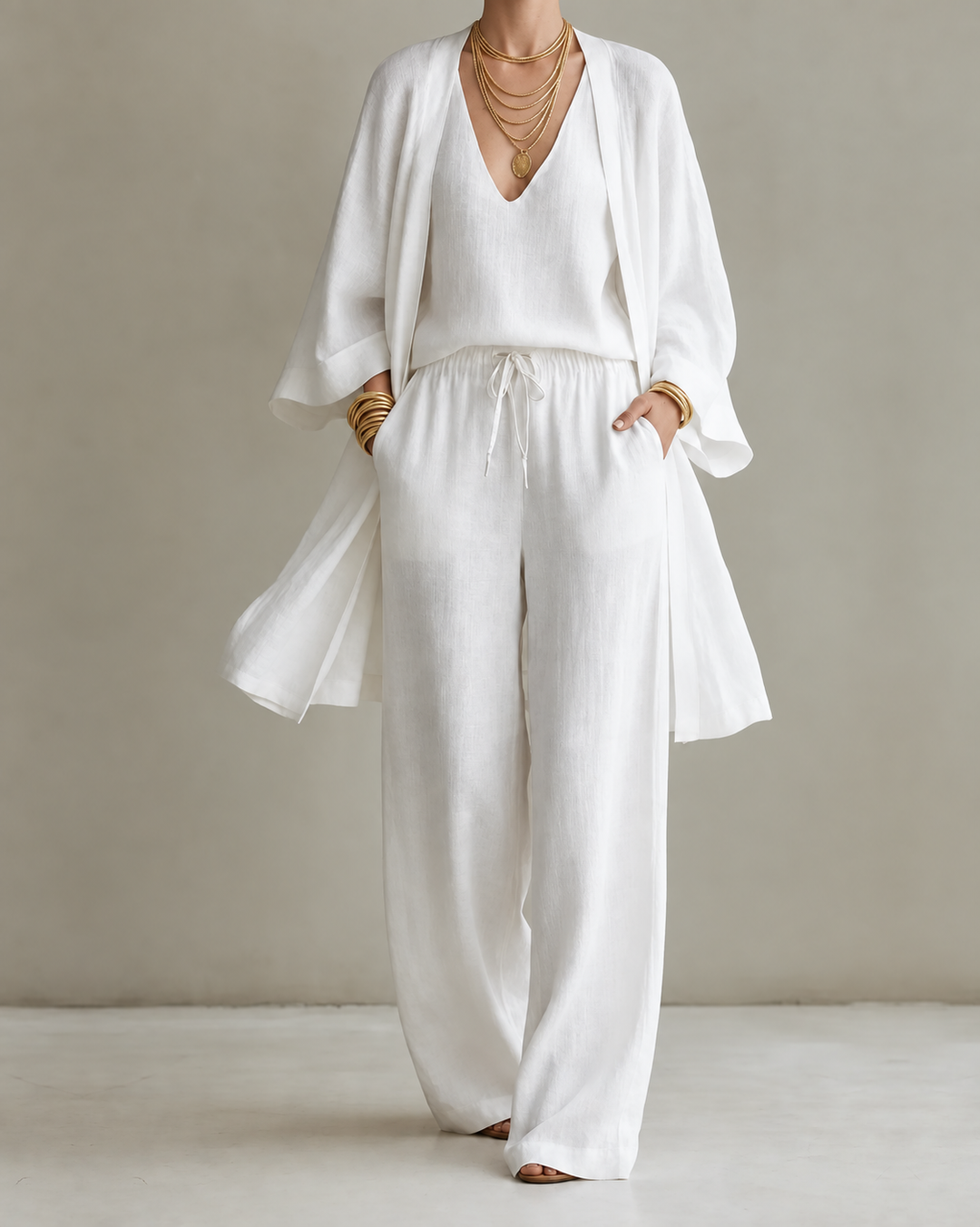 Tanisha | 3-piece Linen Look Set