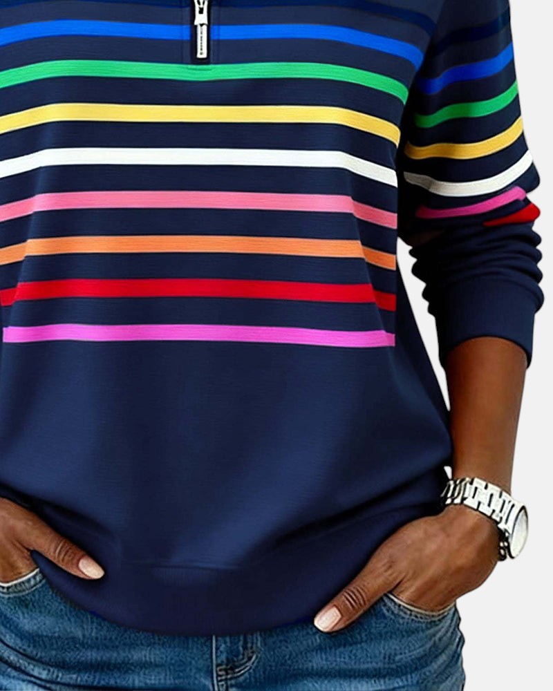 Irene | Comfort Striped Sweater - 