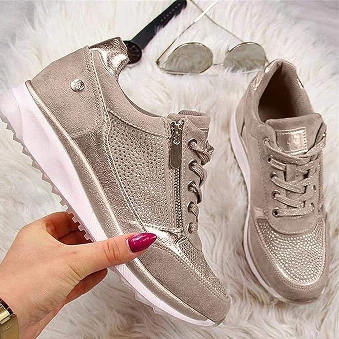 Gabri | Zip-Up Orthopedic Sneakers - Grey