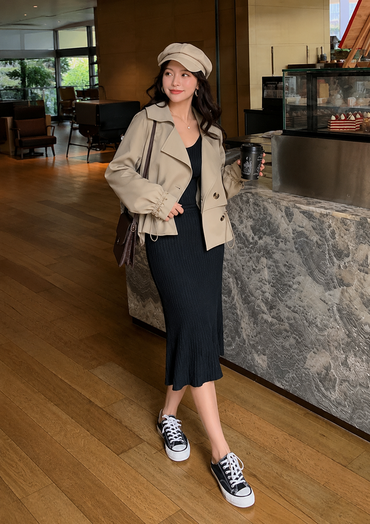 Lena | Chic Short Trench Coat - 