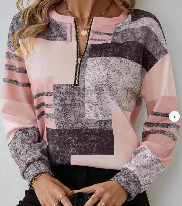 STACEY | Half | Zip Sweater - Purple