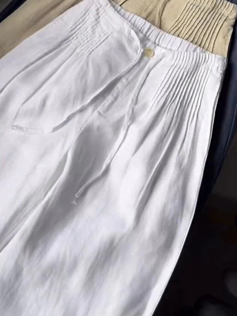 Zofia | Leggero Gamba Larga Cotton Pants