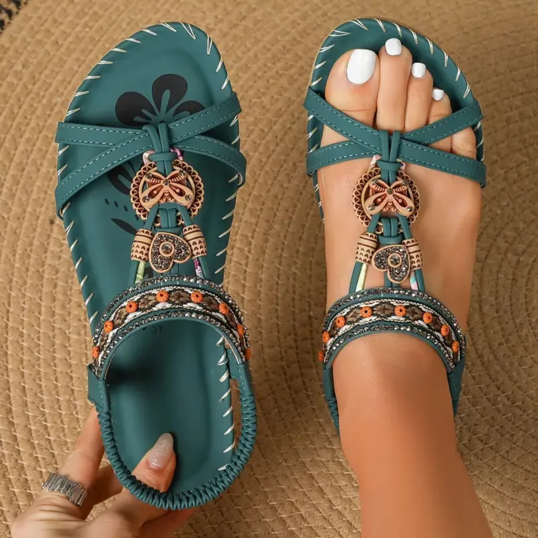 Flora | Sandals Style Ibiza Alliant Comfort Elegance - Green