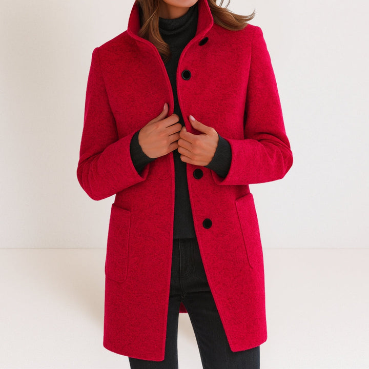 Diane | Coat D’Hiver Elegant - Khaki