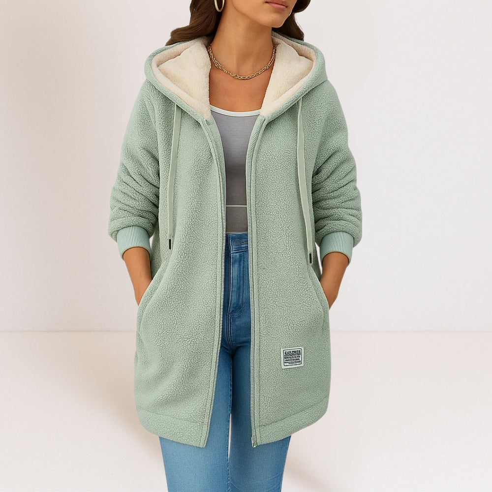 Phoebe | Cozy Fleece Jacket - Green