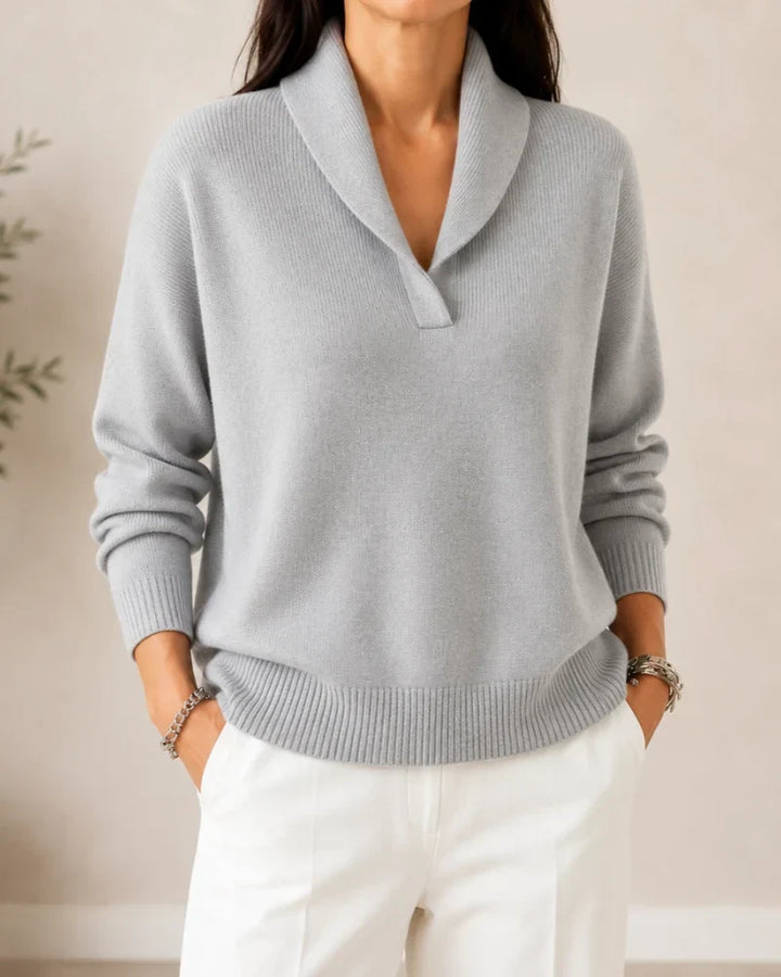 Antonine | Soft V Neck Sweater - Pink