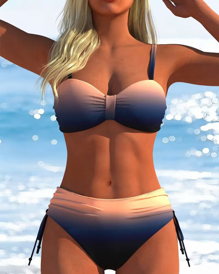 Dora | Sfumato Stampa Tie-Bikini