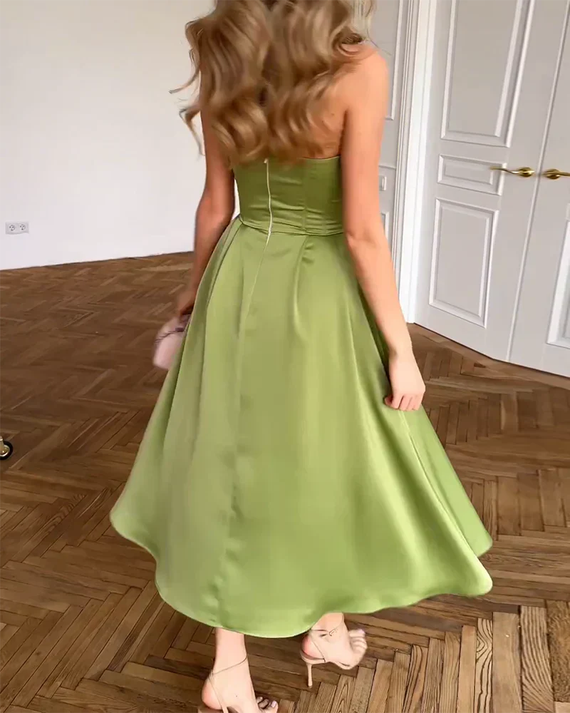 Zoe | Dress Midi Senza Spalline