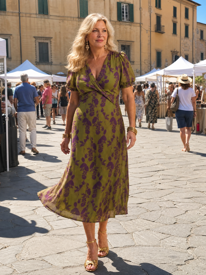 Astoria | Breezy Floral Midi Dress