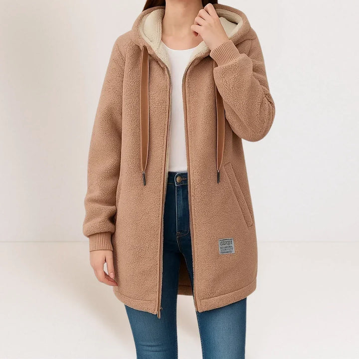Hortense | Jacket Fleece Longue À Hooded - 
