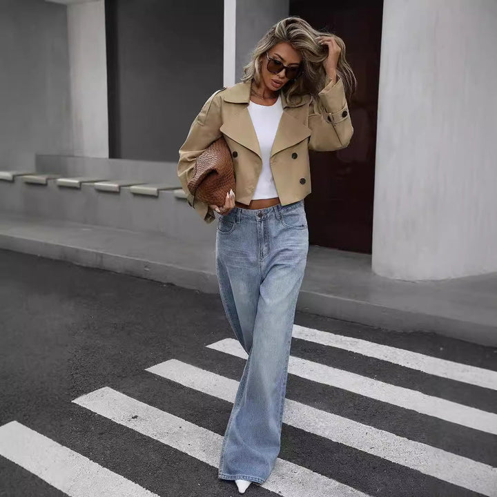 Myrthe | Stylish Short Trench Coat - 