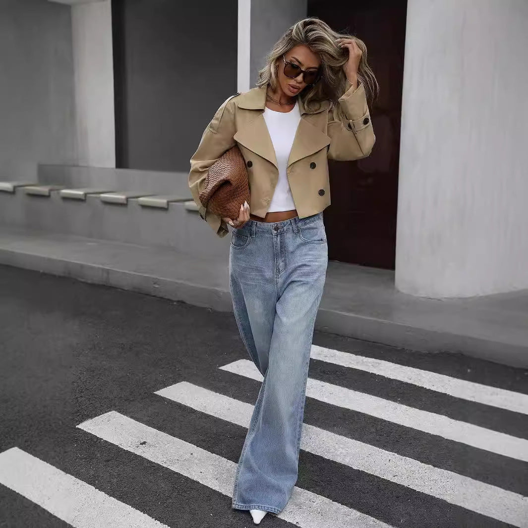 Myrthe | Stylish Short Trench Coat - 