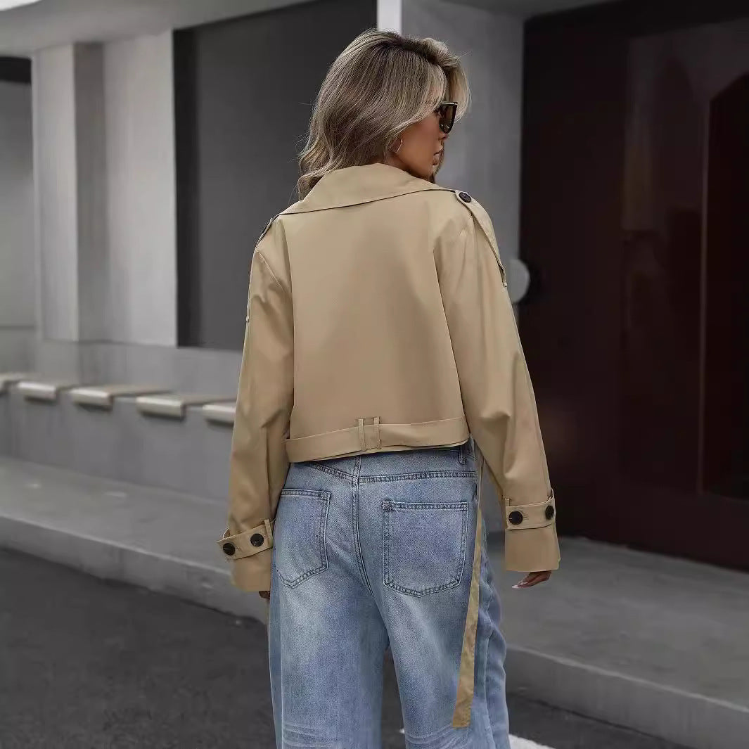 Myrthe | Stylish Short Trench Coat - 