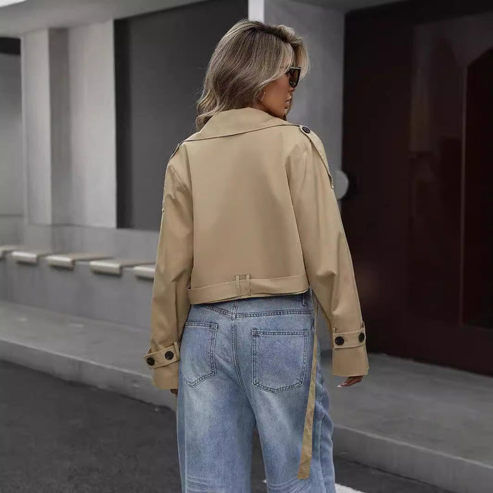 Myrthe | Stylish Short Trench Coat - 
