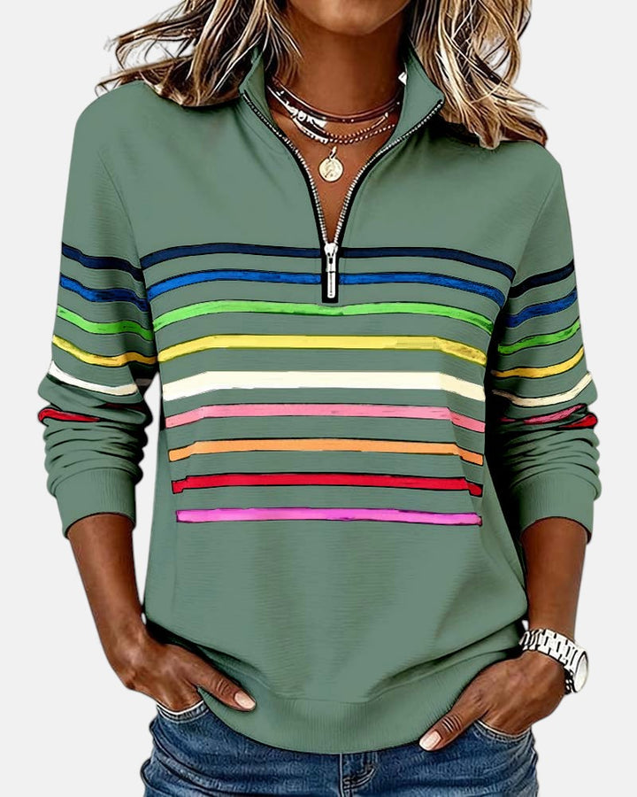 Irene | Comfort Striped Sweater - 