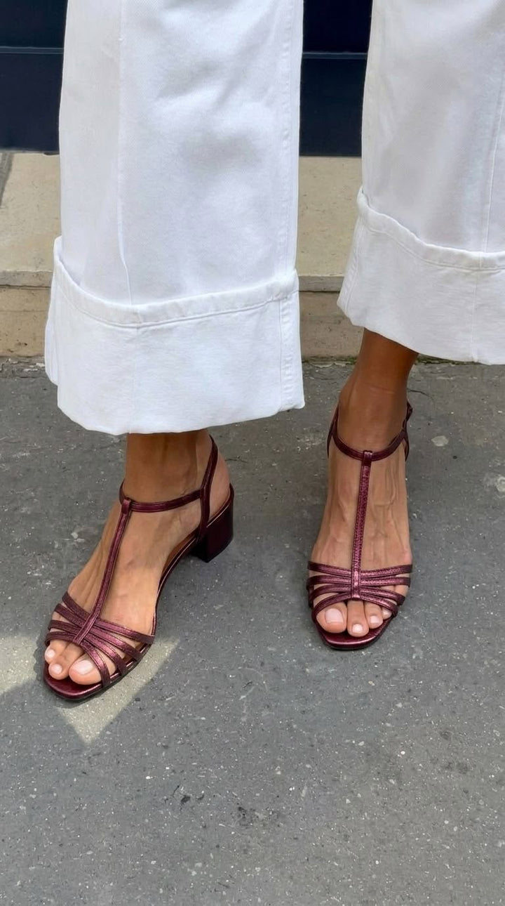 Bridie | Simple Gold Summer Sandals