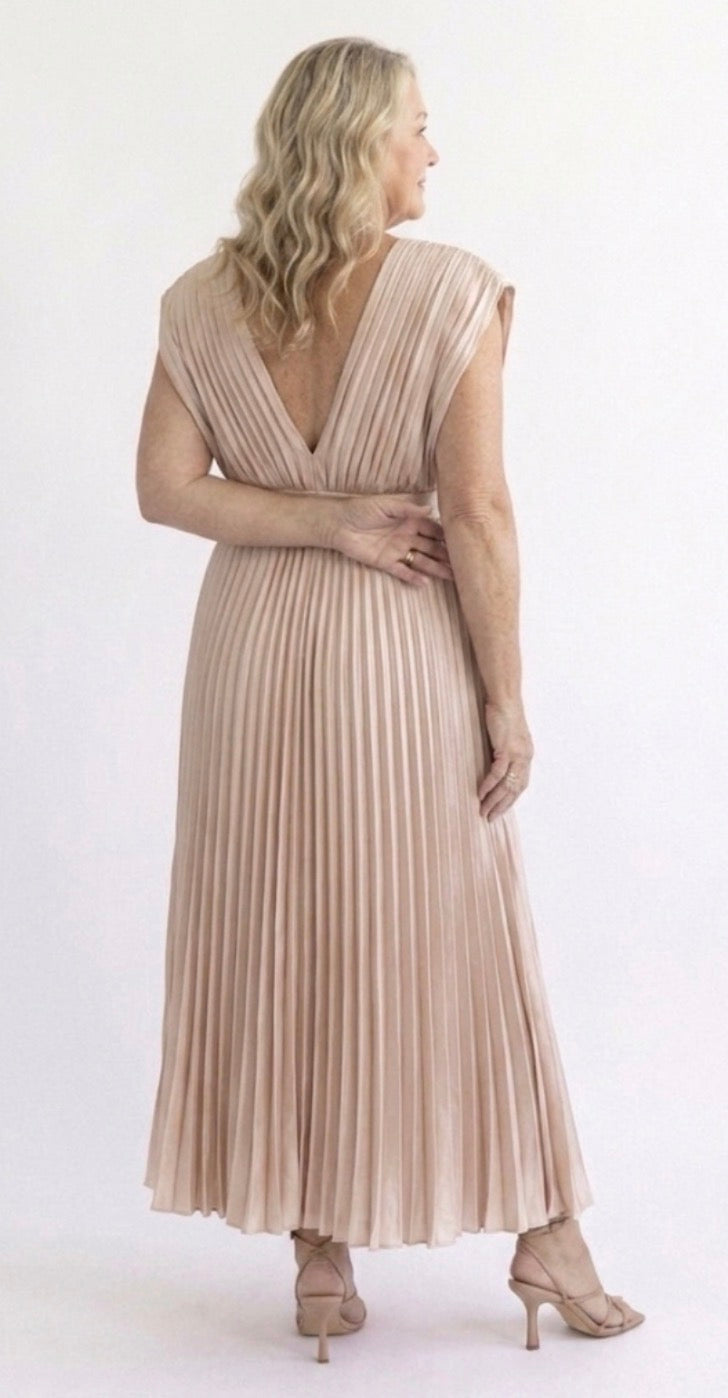 Timeless Pleated Midi Dress