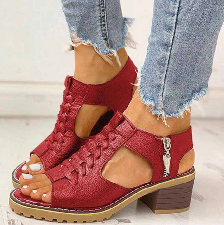 Ouida | Sandals Elegant A Talons Hauts - Red