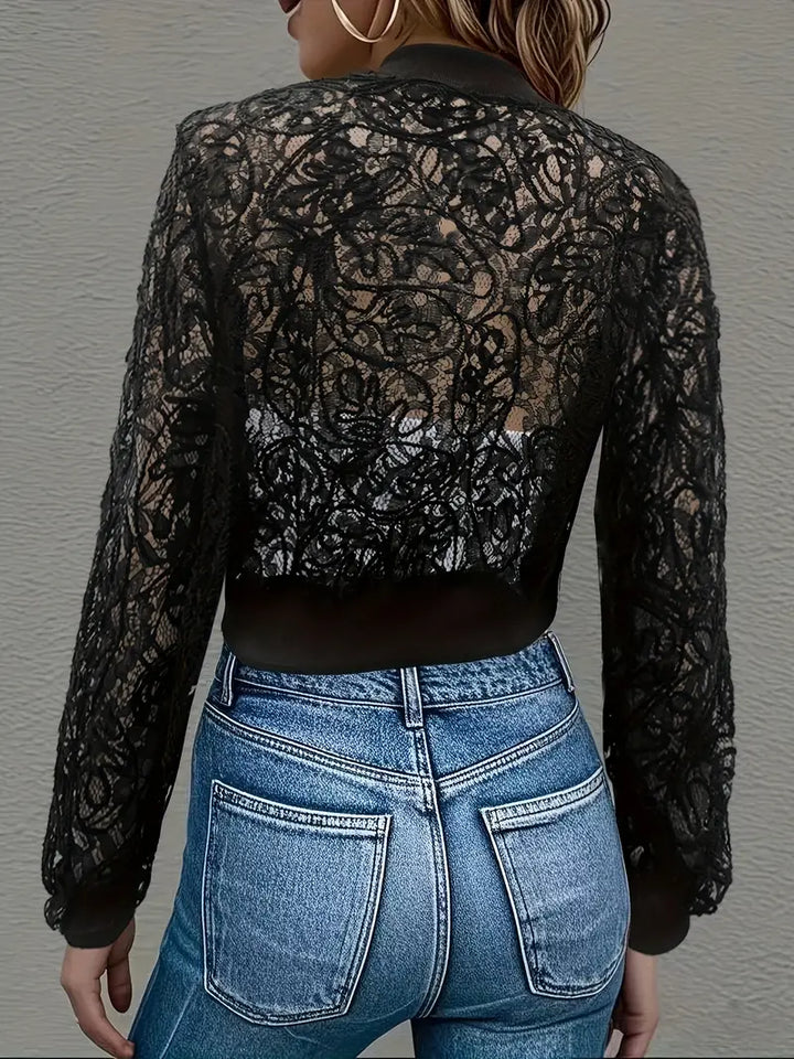 Colette | Lace Crop Jacket - Helen & Olivia Manhattan
