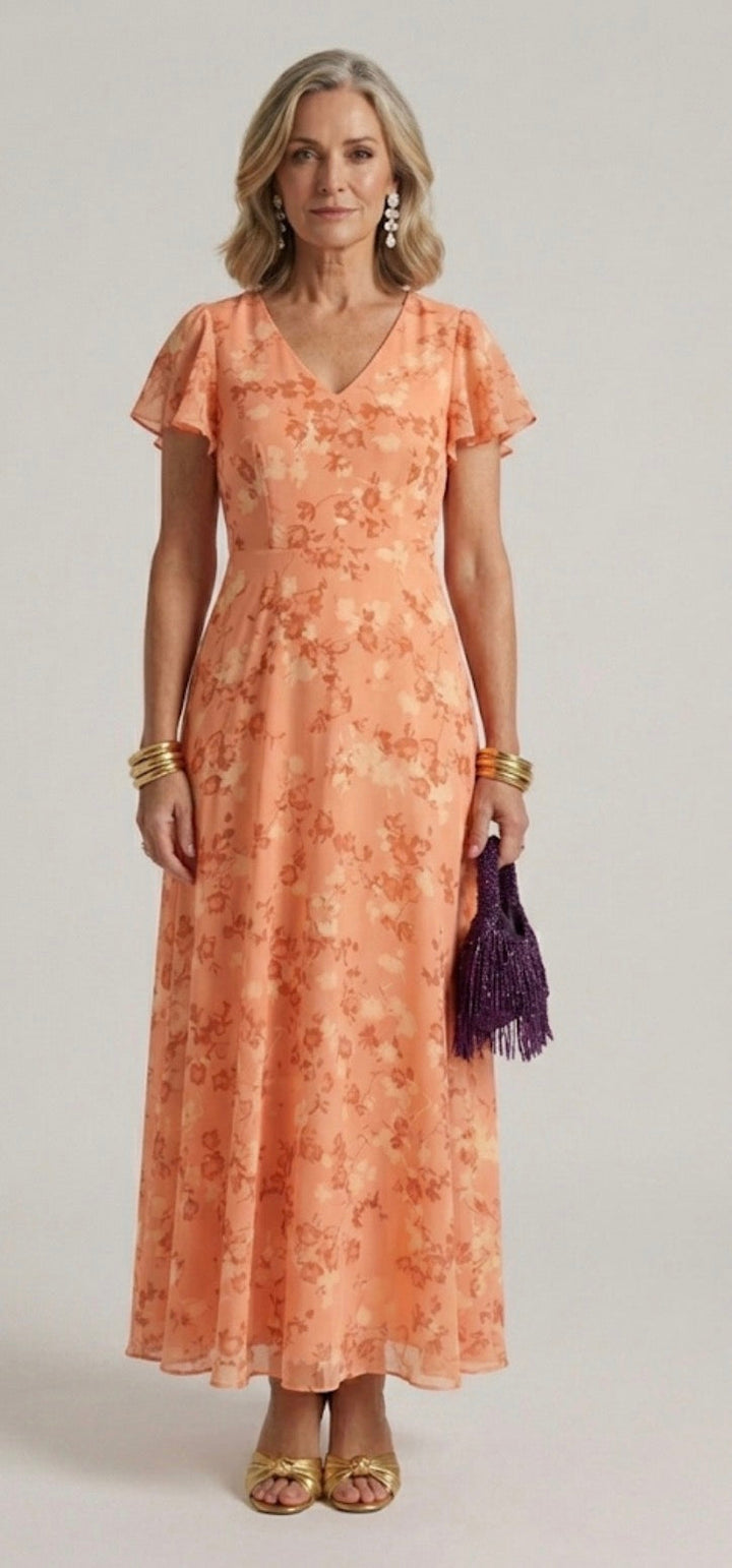 Glamorous dress that covers the belly