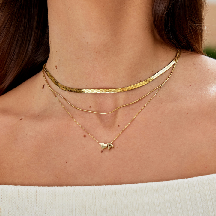 Necklace Iniziale Timeless with Pendant in Heart