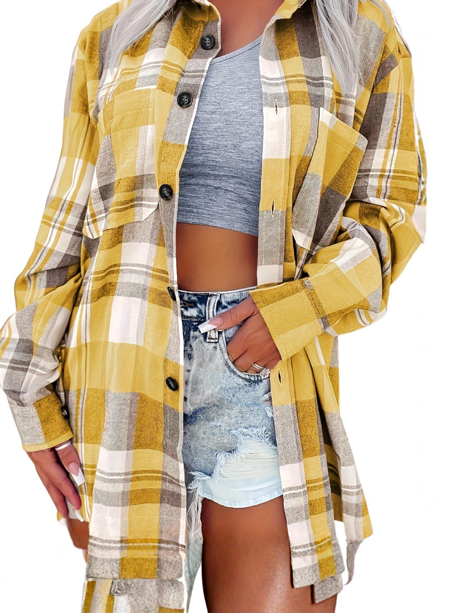 Isabelle | Long-Sleeve Summer Shirt - Yellow