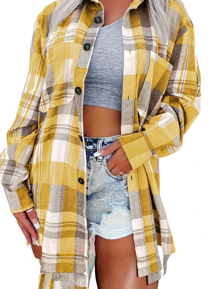 Isabelle | Long-Sleeve Summer Shirt - Yellow