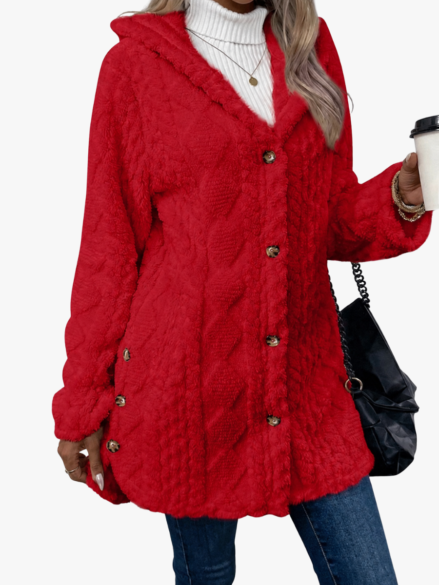 Josephine | Jacket Texturée Douillette - White