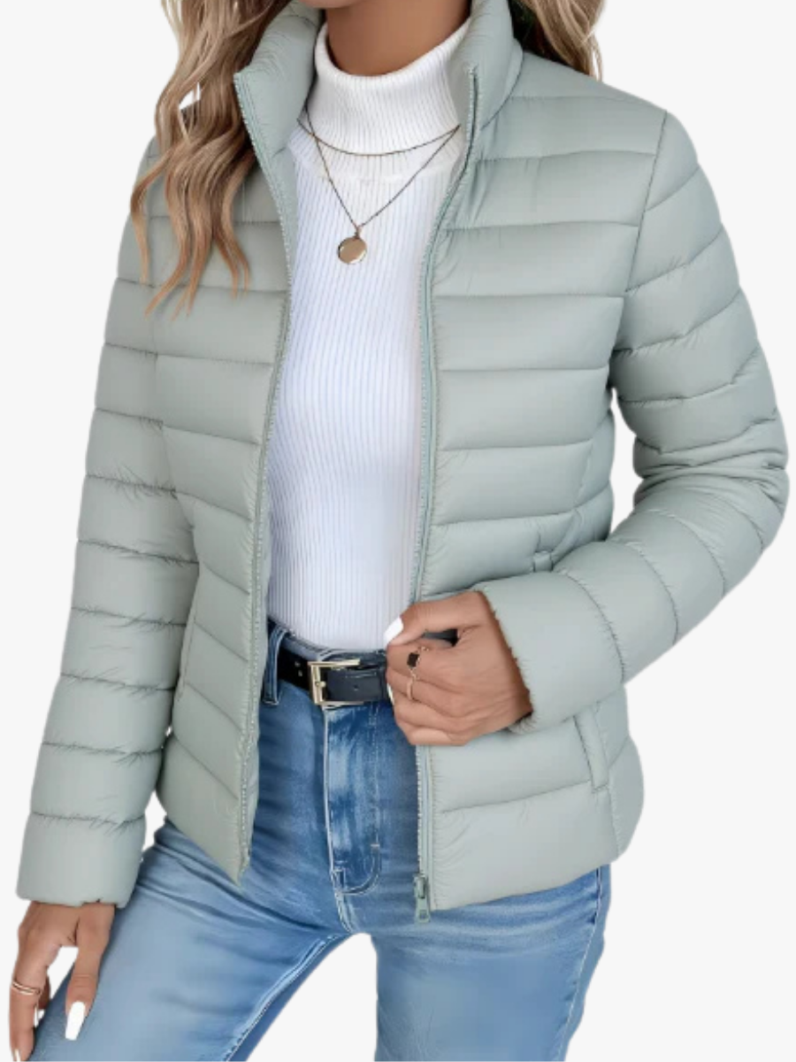 Solene | Jacket De Transition Printemps - Green