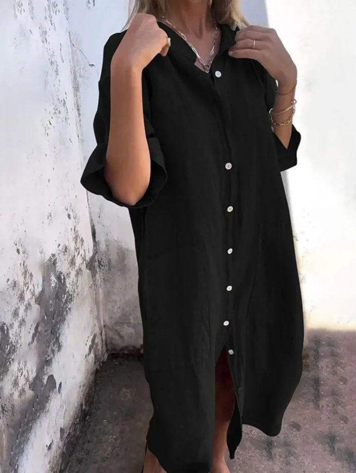 Dora | Effortless Shirt Dress