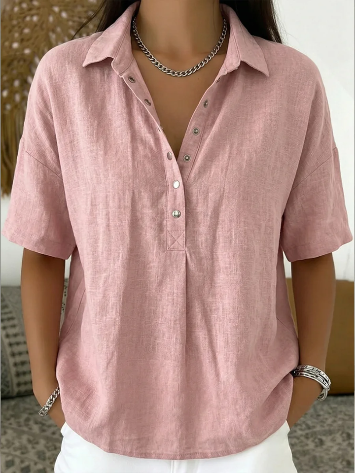 Bea | Collared Button Blouse