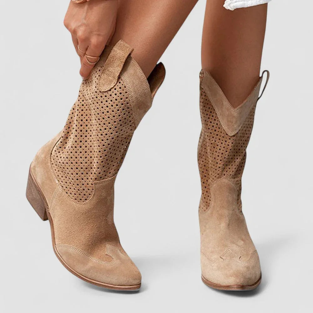 Cesira | Western Comfort Boots - Helen & Olivia Manhattan