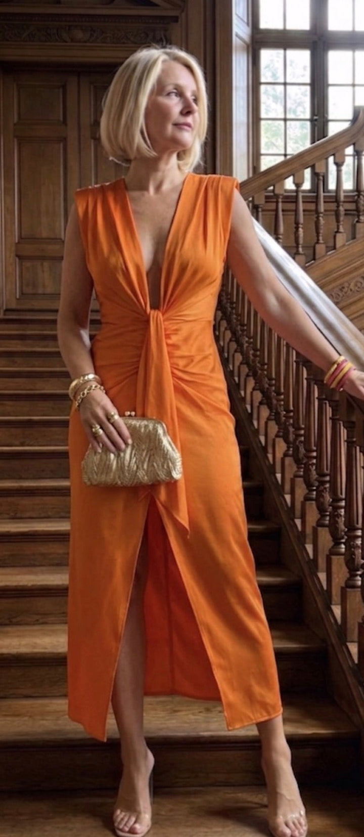 Elegant Pleated Dress