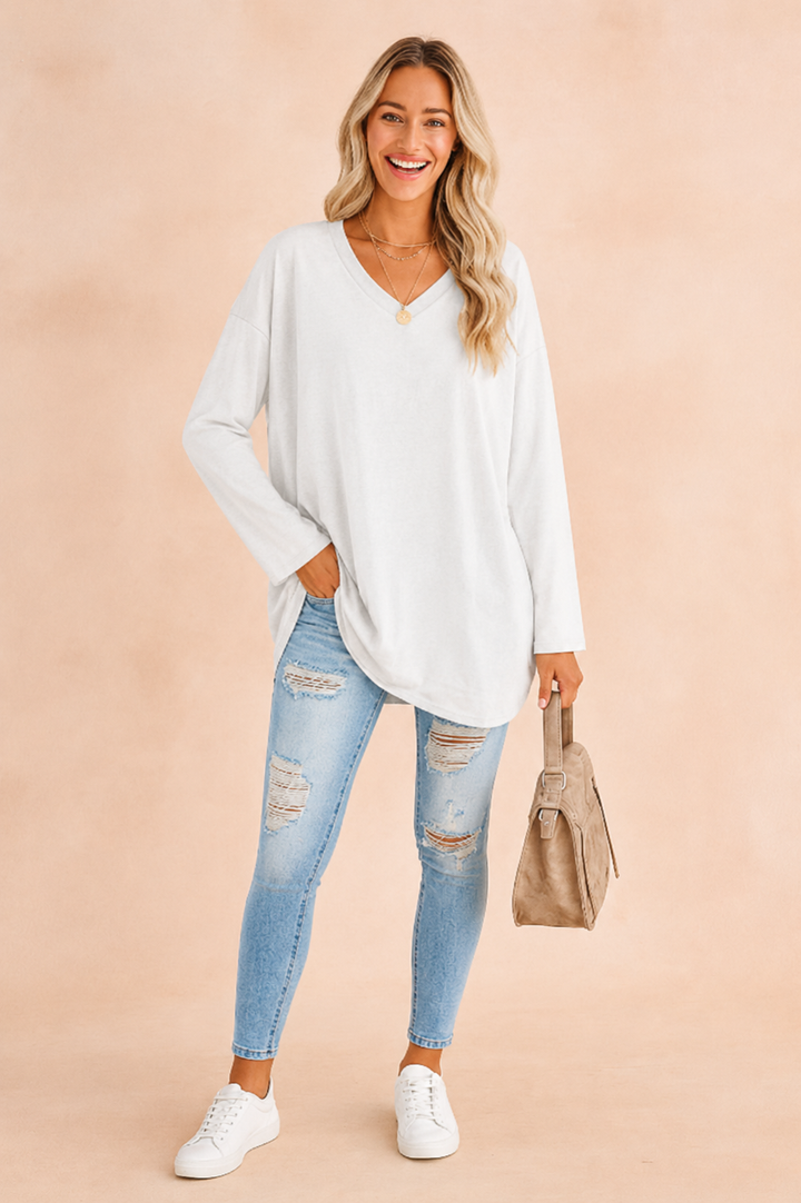 Lexi | Relaxed Long Sleeve Tunic Top
