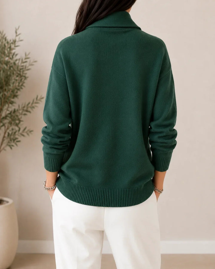 Antonine | Soft V Neck Sweater - Grey