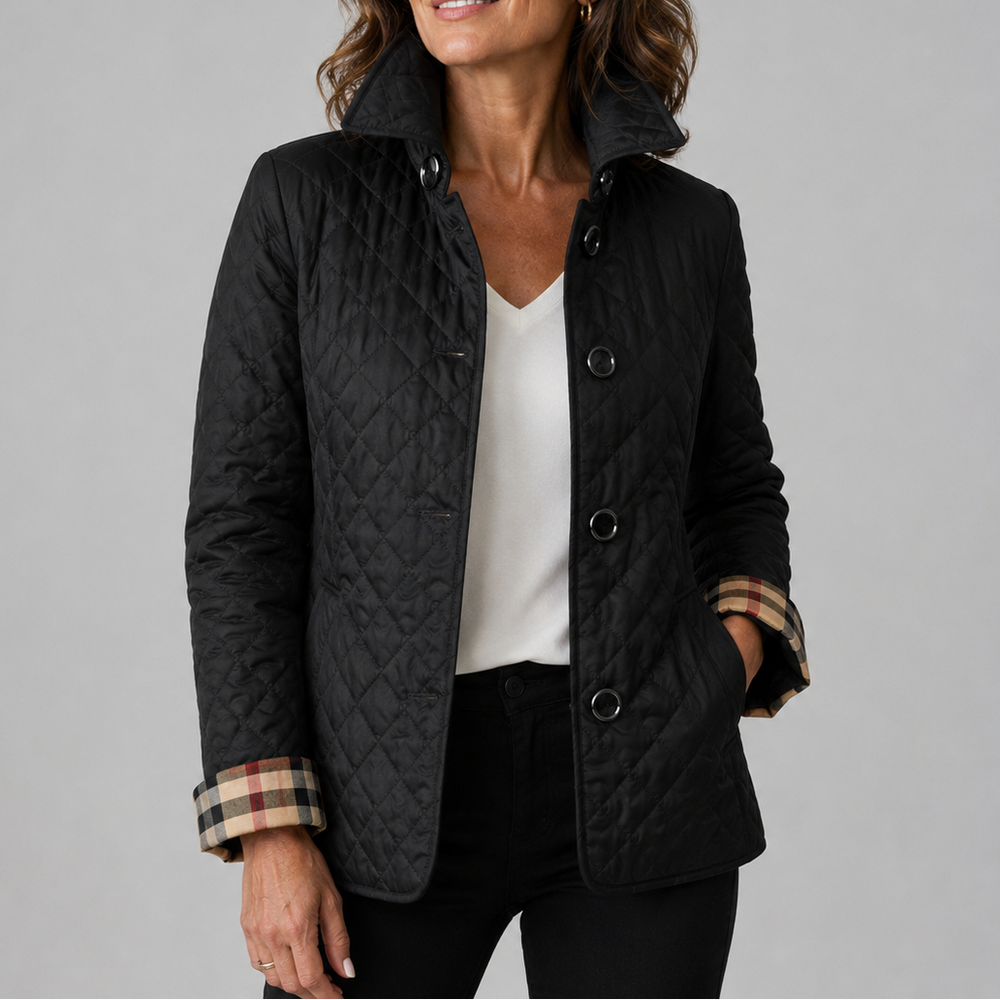 Kelley | Lightweight Quilted Jacket - Beige