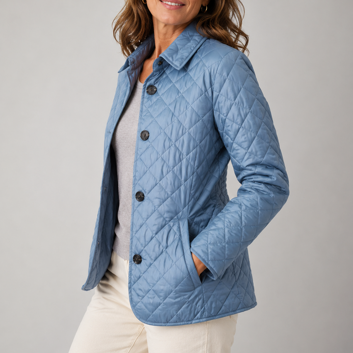Kelley | Lightweight Quilted Jacket - Navy