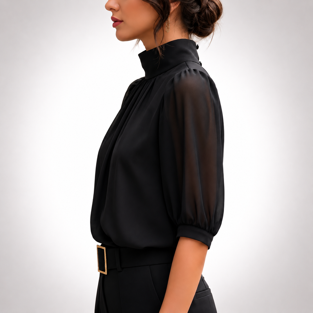 Elise | Puff Sleeve Blouse - Helen & Olivia Manhattan