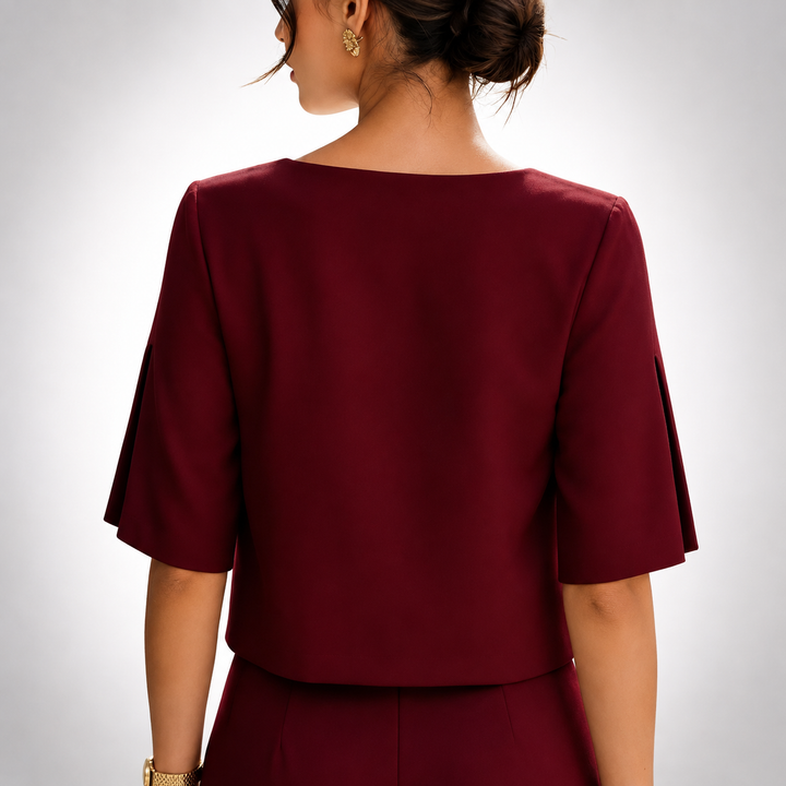 Camille | Split Sleeve Blouse - Helen & Olivia Manhattan