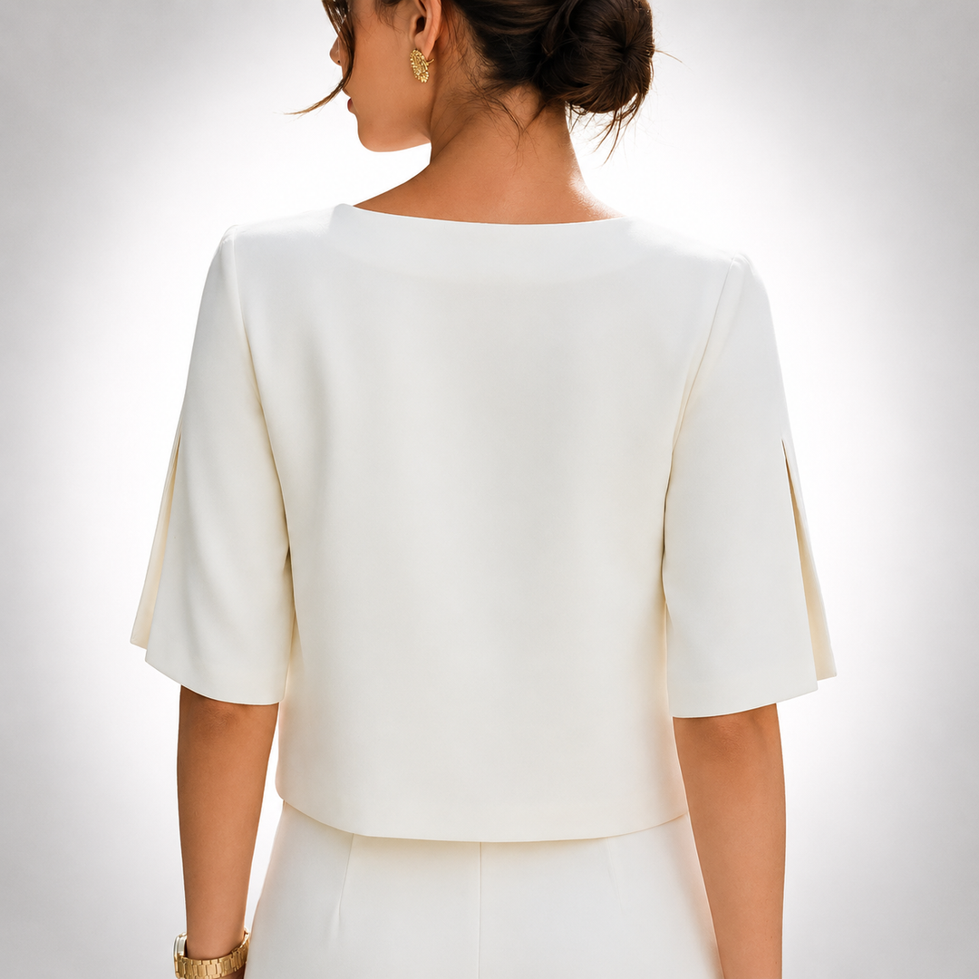 Camille | Split Sleeve Blouse - Helen & Olivia Manhattan