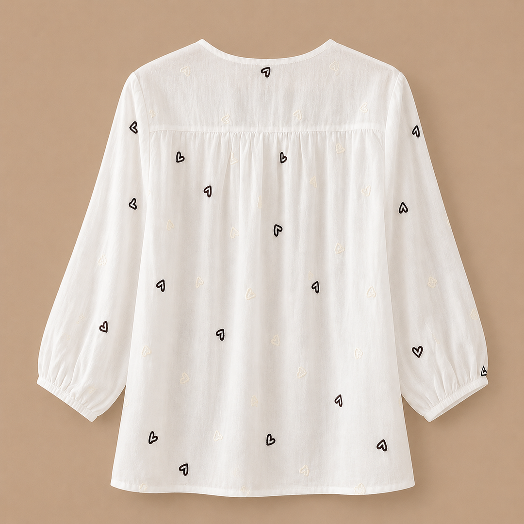 Maribel | Heart Blouse - Helen & Olivia Manhattan
