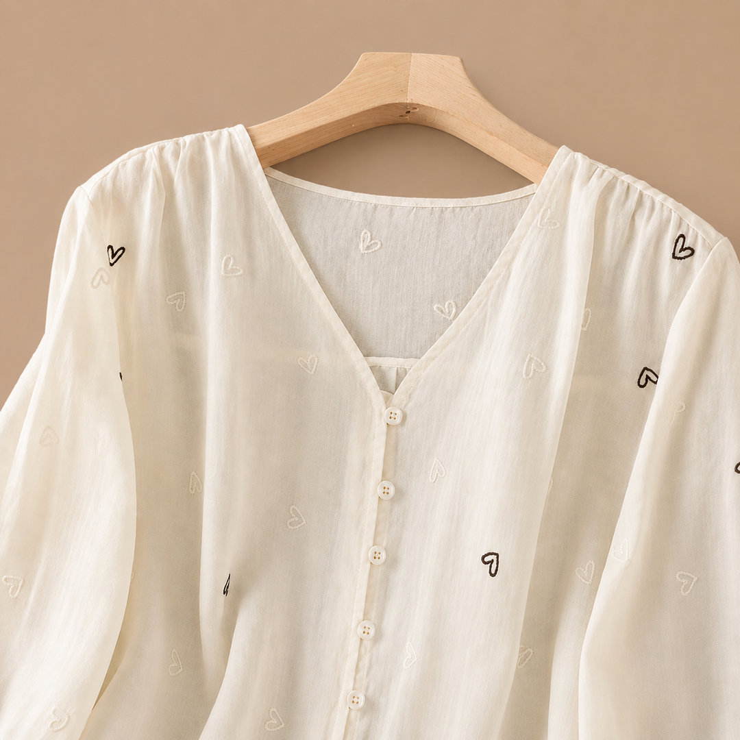 Maribel | Heart Blouse - Helen & Olivia Manhattan